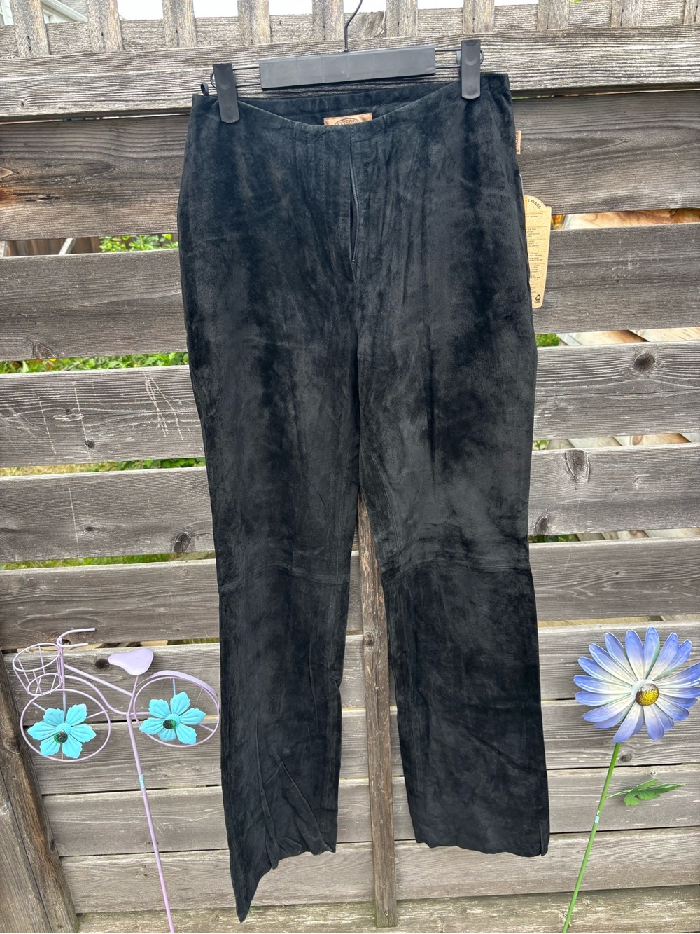 Vintage Suede Straight Leg Pants